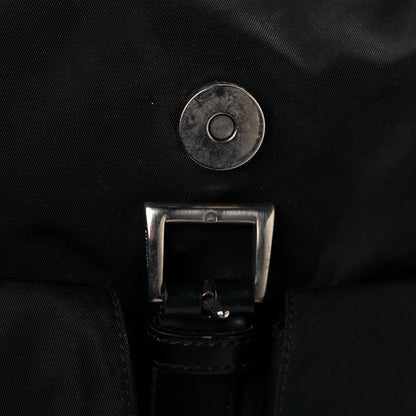 Prada Nylon Vela Medium Backpack Black 10 of 17