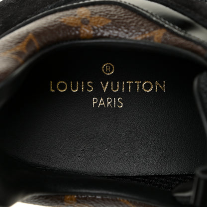 Louis Vuitton Suede Monogram Run Away Sneakers 38 Black 11 of 13