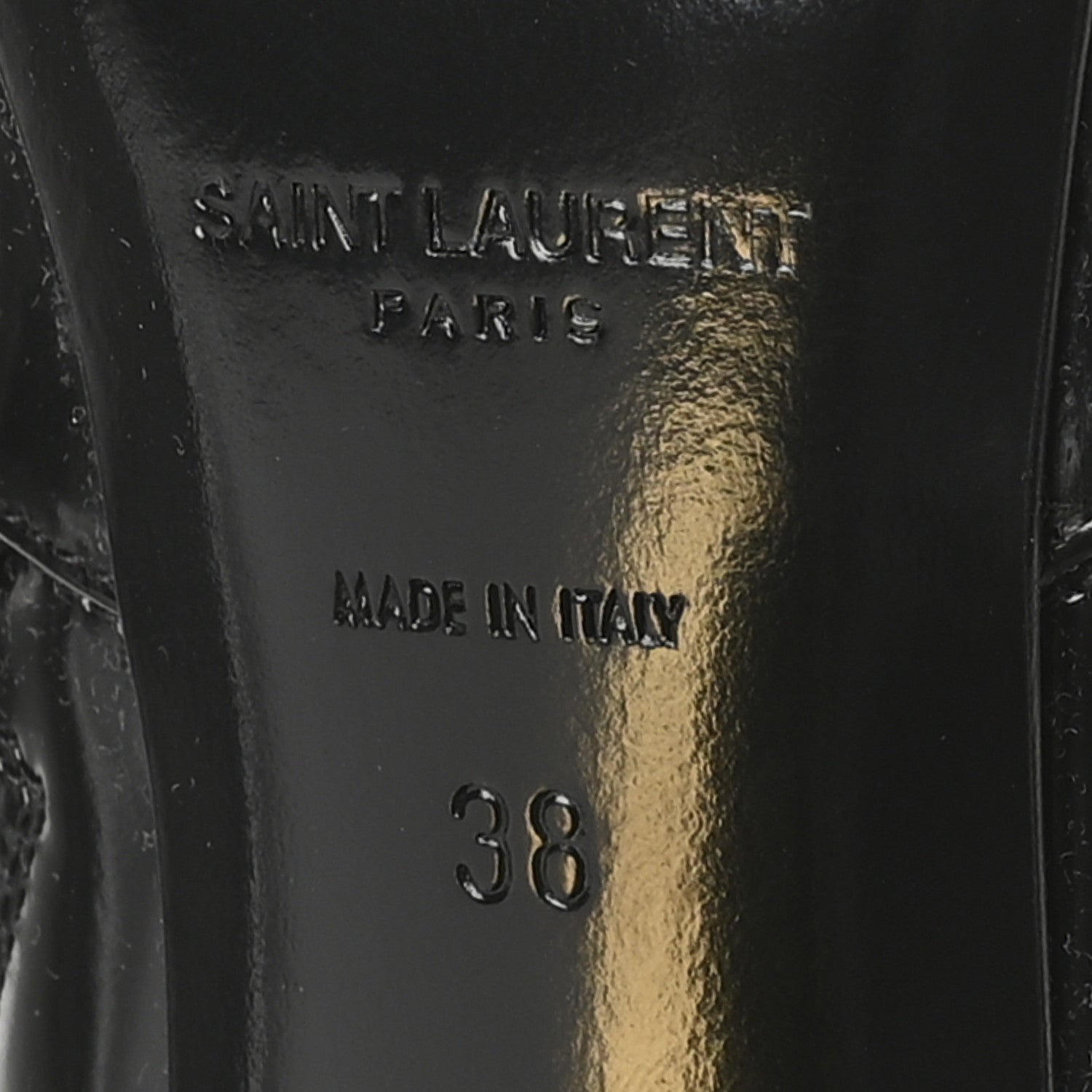 Saint Laurent Vitello Marilyn Auteuil 105 Knee High Zip Boots 38 Black 7 of 9