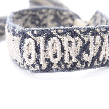 Christian Dior Woven Cotton J'Adior Friendship Bracelet Blue 5 of 5
