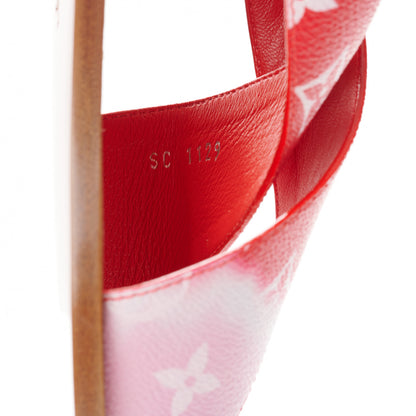 Louis Vuitton Monogram Escale Palma Flat Sandals 39 Rouge 5 of 8