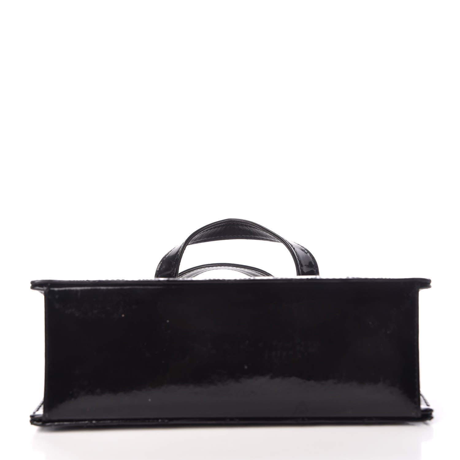 Chanel Patent Diamond Stitched Top Handle Bag Black 11 of 19