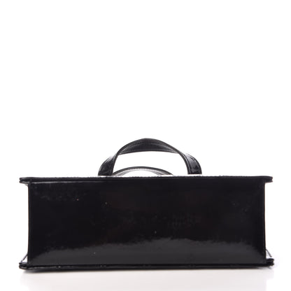 Chanel Patent Diamond Stitched Top Handle Bag Black 11 of 19