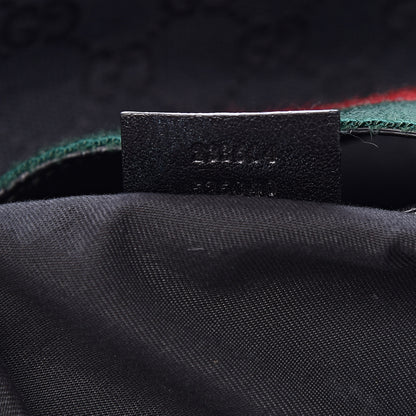Gucci Monogram Large New Ladies Web Hobo Black 7 of 15