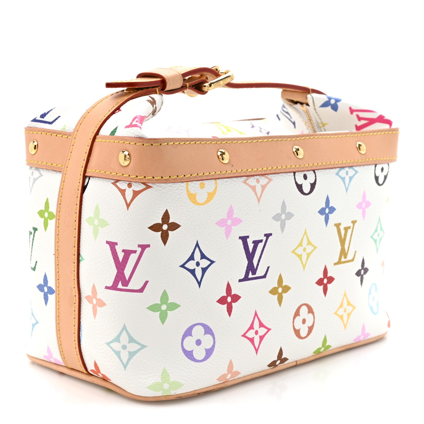 LV x TM Monogram Multicolor Cruiser Toiletry Bag White