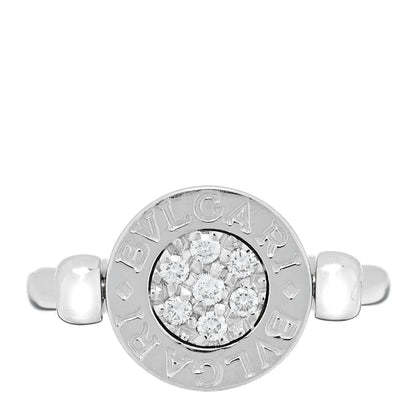 Bulgari 18K White Gold Diamond Black Onyx Bvlgari Bvlgari Flip Ring 47 4 1 of 4