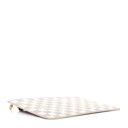 Louis Vuitton Damier Azur Neverfull MM GM Pochette Rose Ballerine 3 of 5