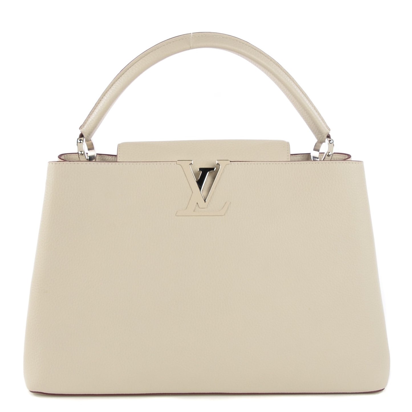 Taurillon Capucines GM Blanc Casse