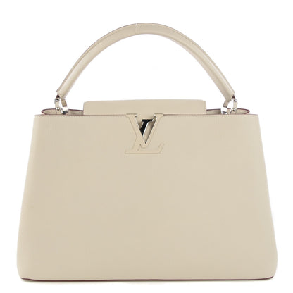 Louis Vuitton Taurillon Capucines GM Blanc Casse 1 of 8