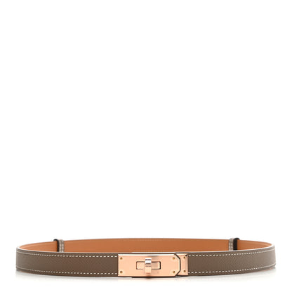 Hermes Epsom Kelly Belt Etoupe 1 of 4