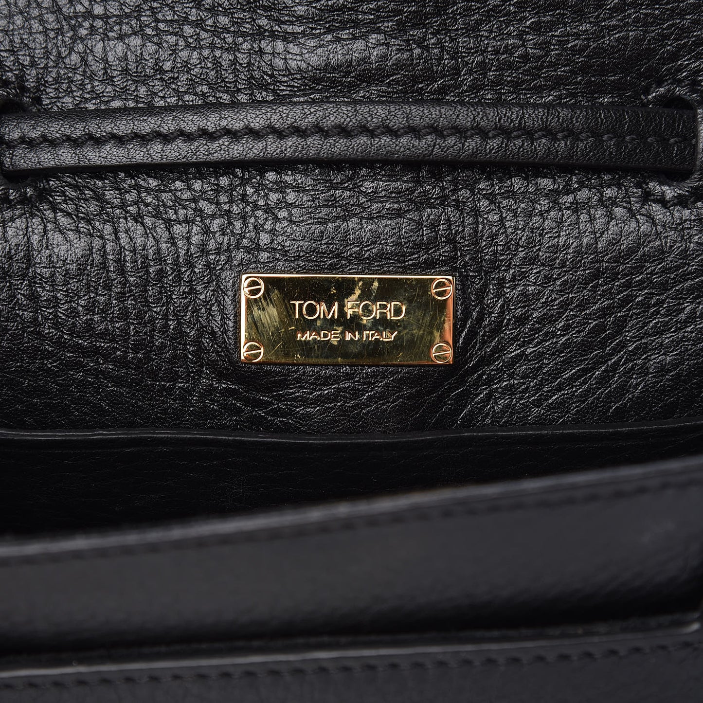 Calfskin Sedgwick Zip Clutch Black