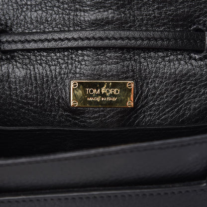 Tom Ford Calfskin Sedgwick Zip Clutch Black 6 of 8