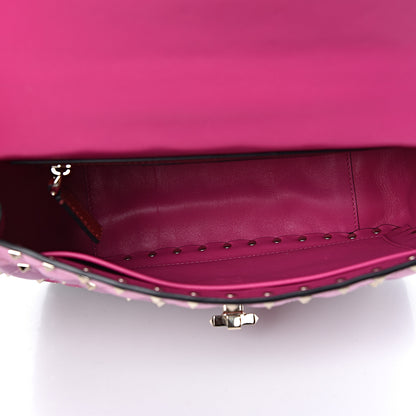 Valentino Garavani Lambskin Stripe Intarsia Medium Rockstud Spike Shoulder Bag Multicolor 6 of 10