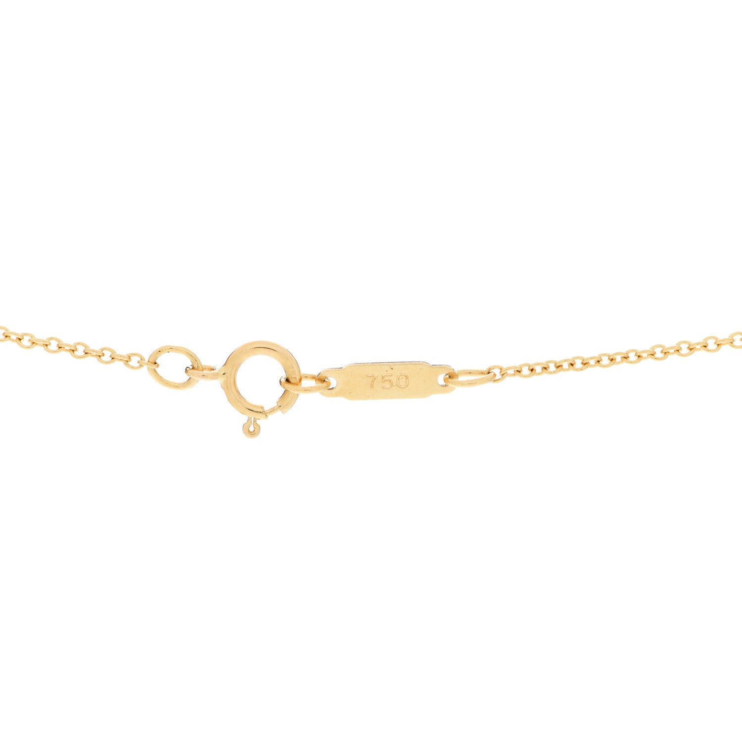 Tiffany 18K Yellow Gold Diamond Heart Pave Pendant Necklace 5 of 5