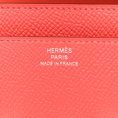 Hermes Epsom Constance Long Wallet Rose Jaipur 6 of 10