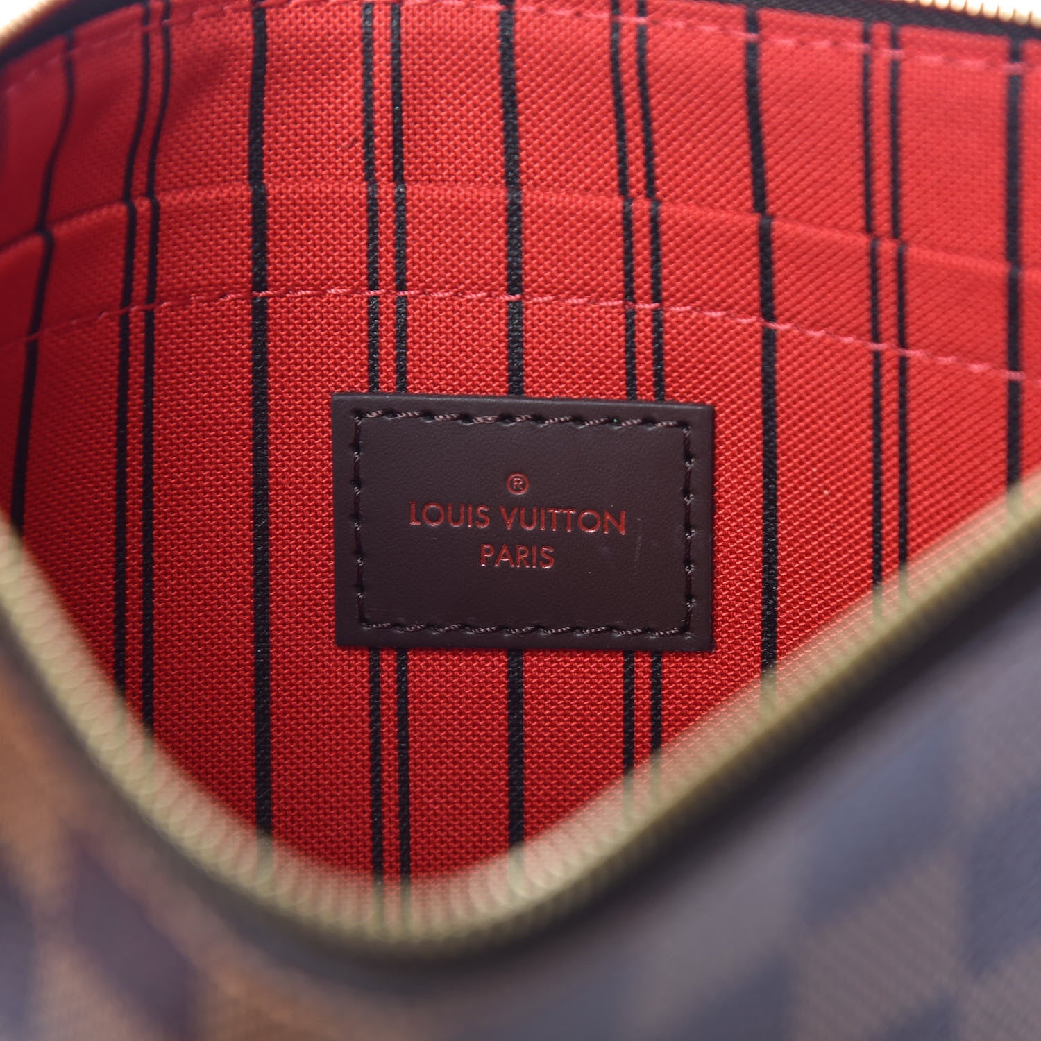 Louis Vuitton Damier Ebene Neverfull MM GM Pochette 6 of 8