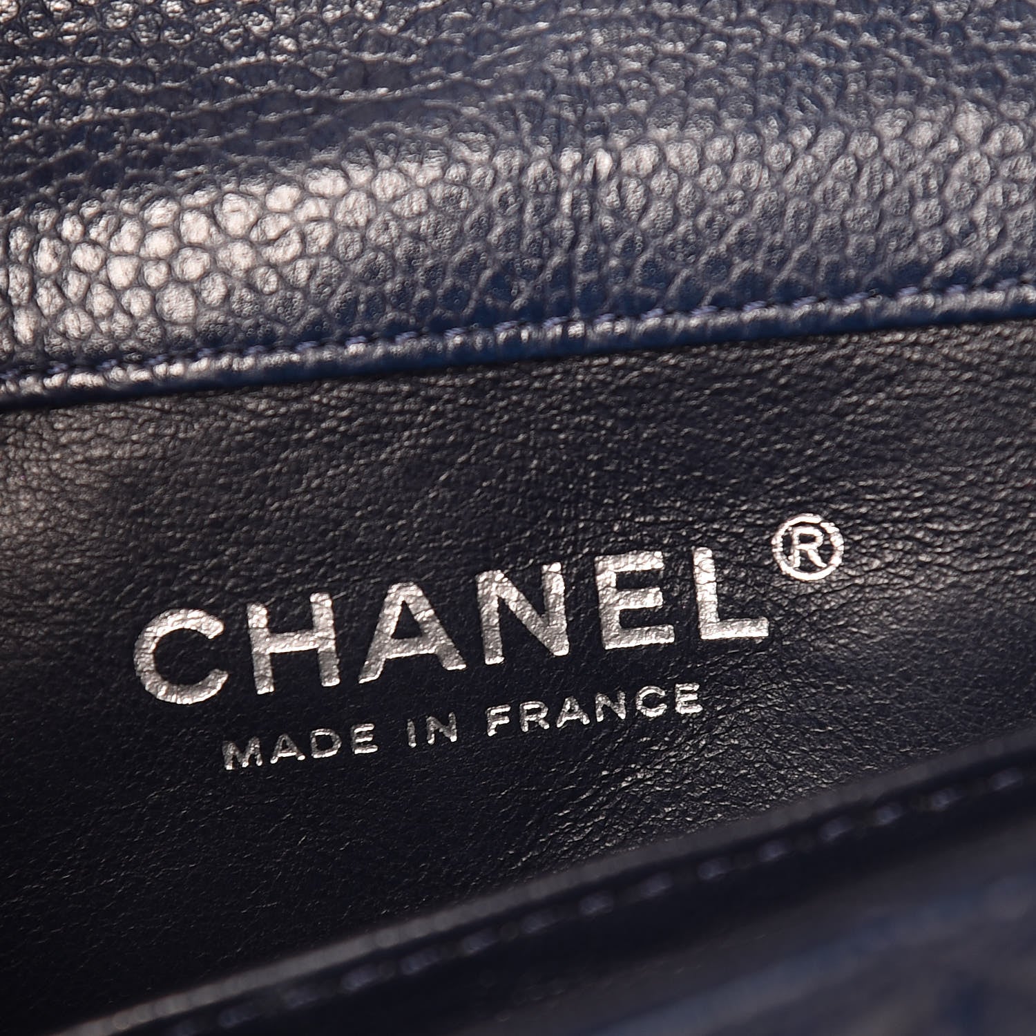 Chanel Caviar Quilted Extra Mini Flap Navy 6 of 10