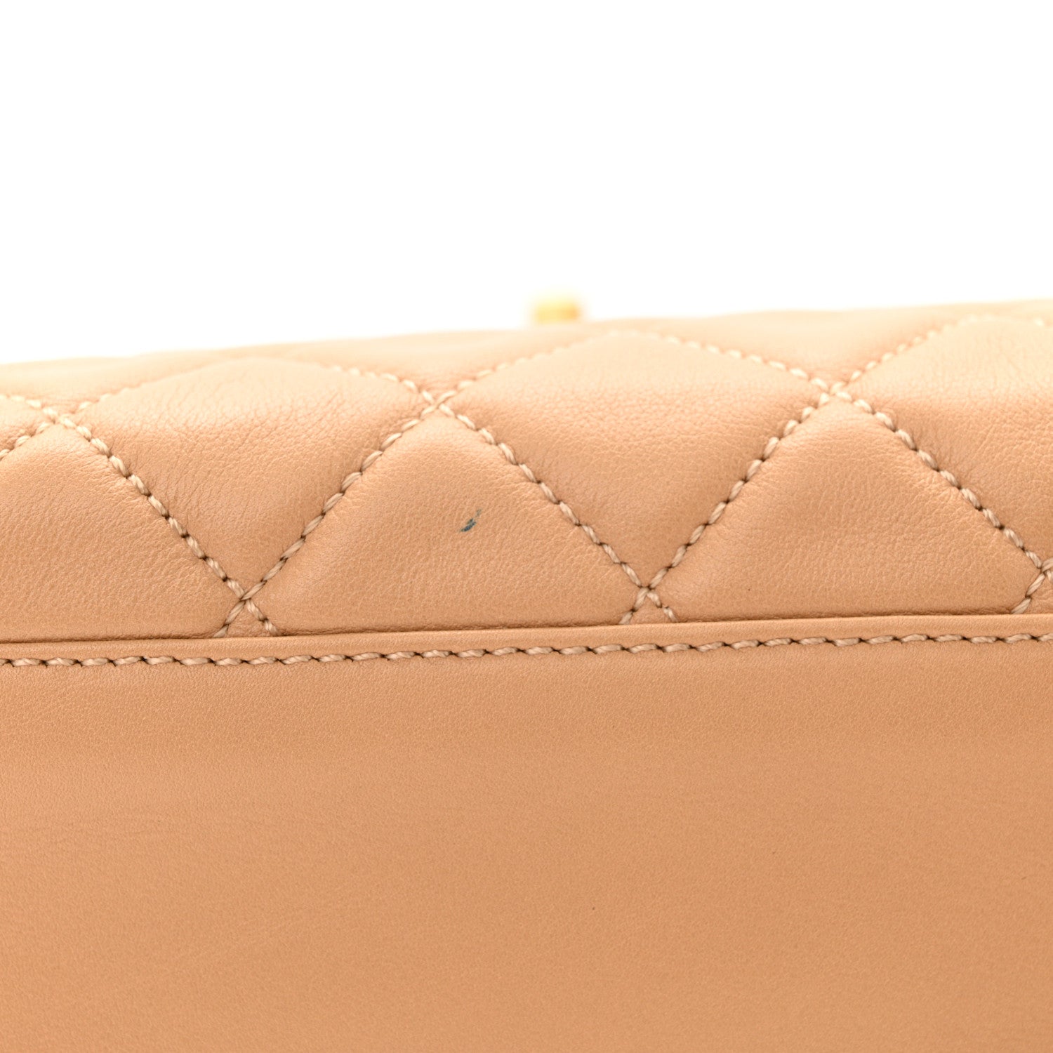 Chanel Lambskin Quilted CC Tote Beige 13 of 13