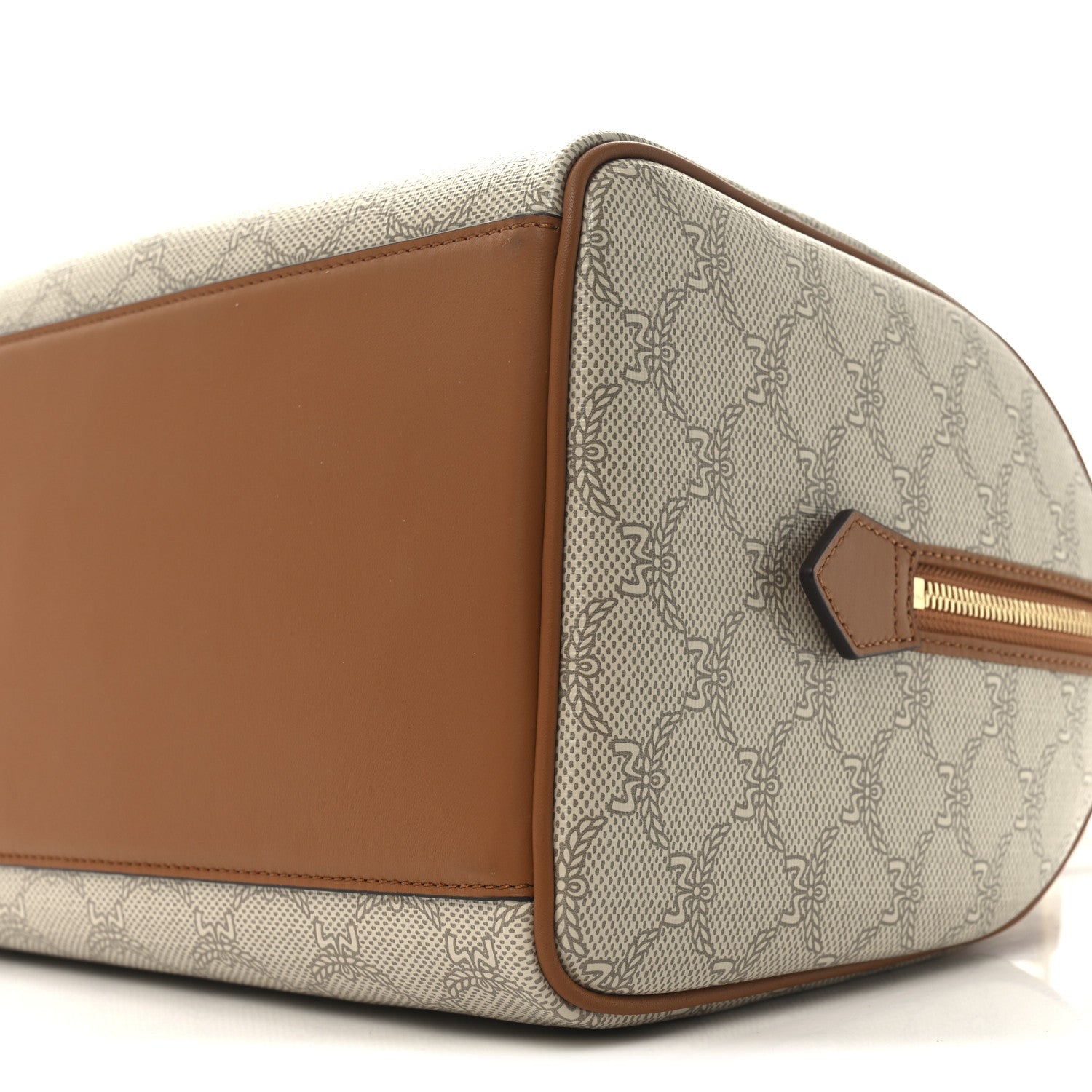 MCM Lauretos Nappa Medium Ella Boston Bag Oatmeal 9 of 9