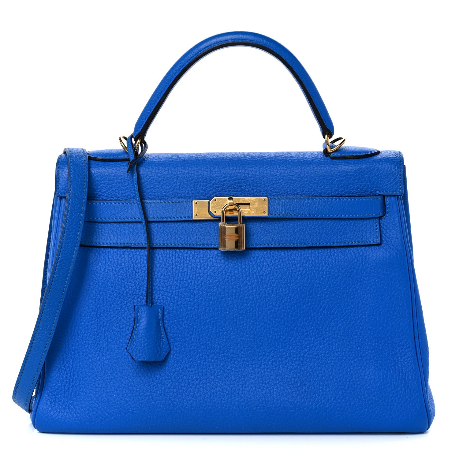 Hermes Togo Kelly Retourne 32 Bleu Hydra 1 of 9