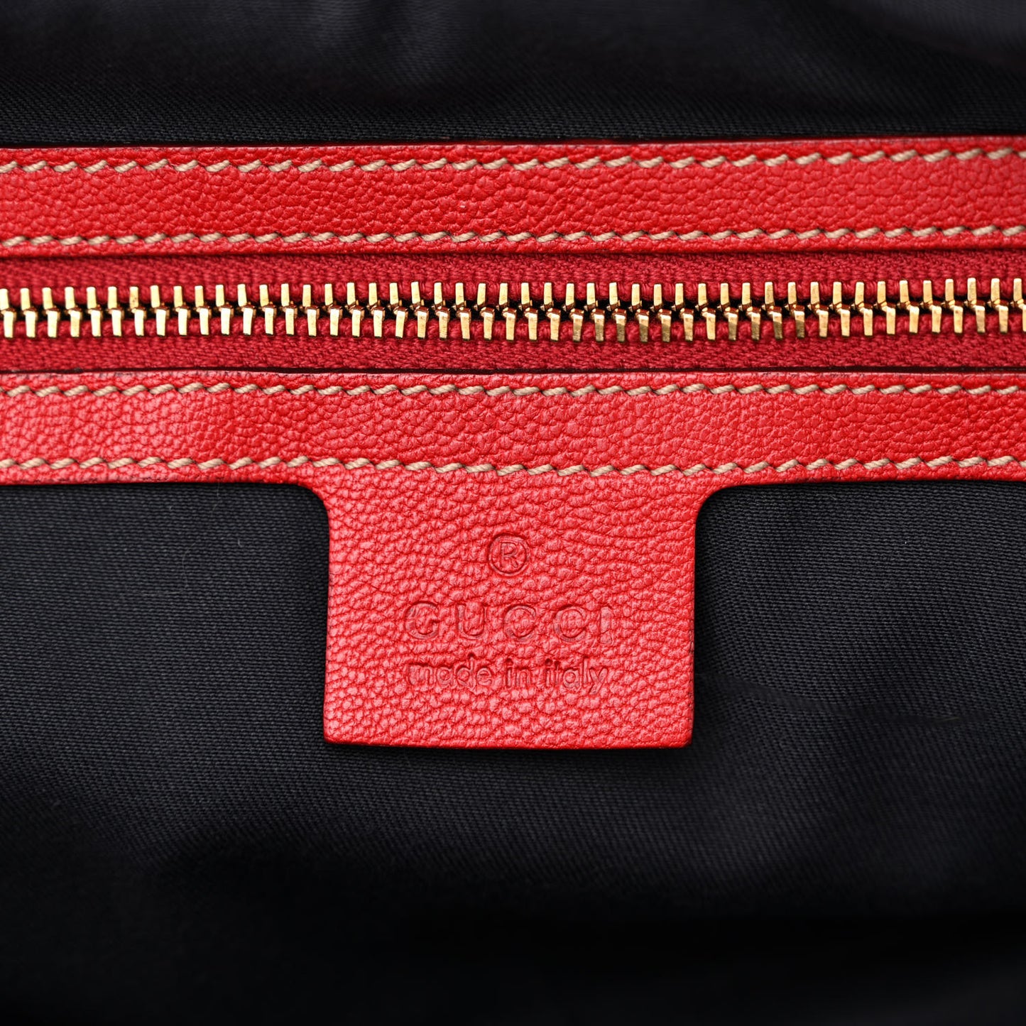 Goatskin Small Capri Bowler Red