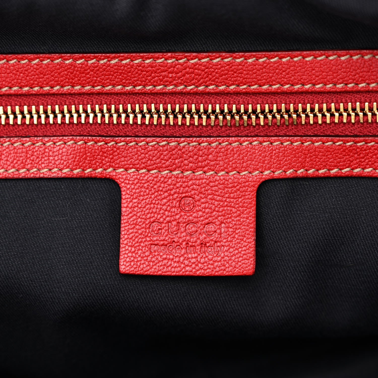 Gucci Goatskin Small Capri Bowler Red 6 of 10