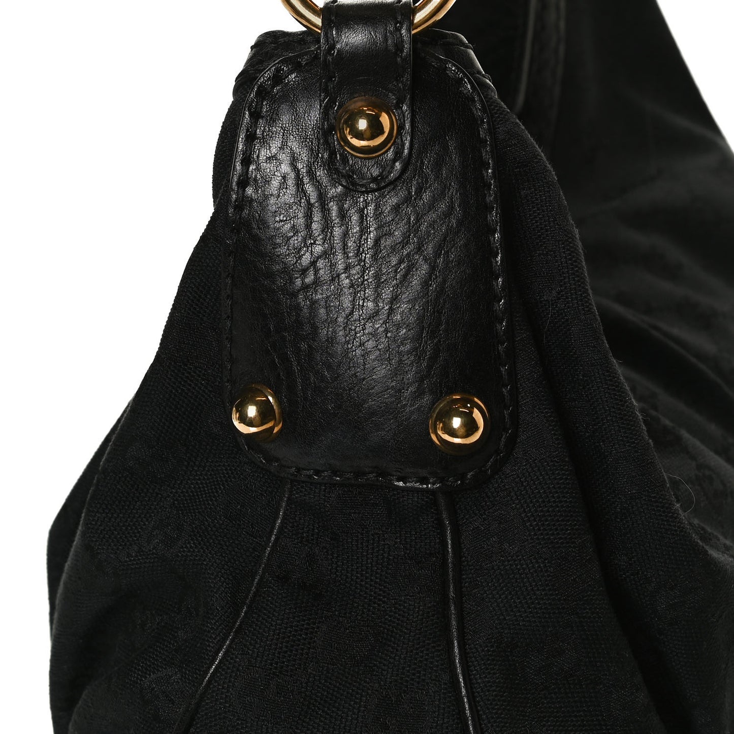 Monogram Medium Jockey Hobo Black