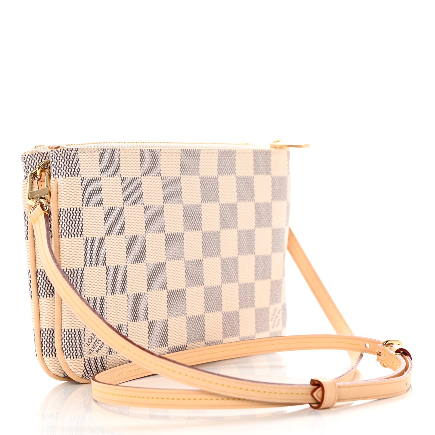 Damier Azur Double Zip Pochette