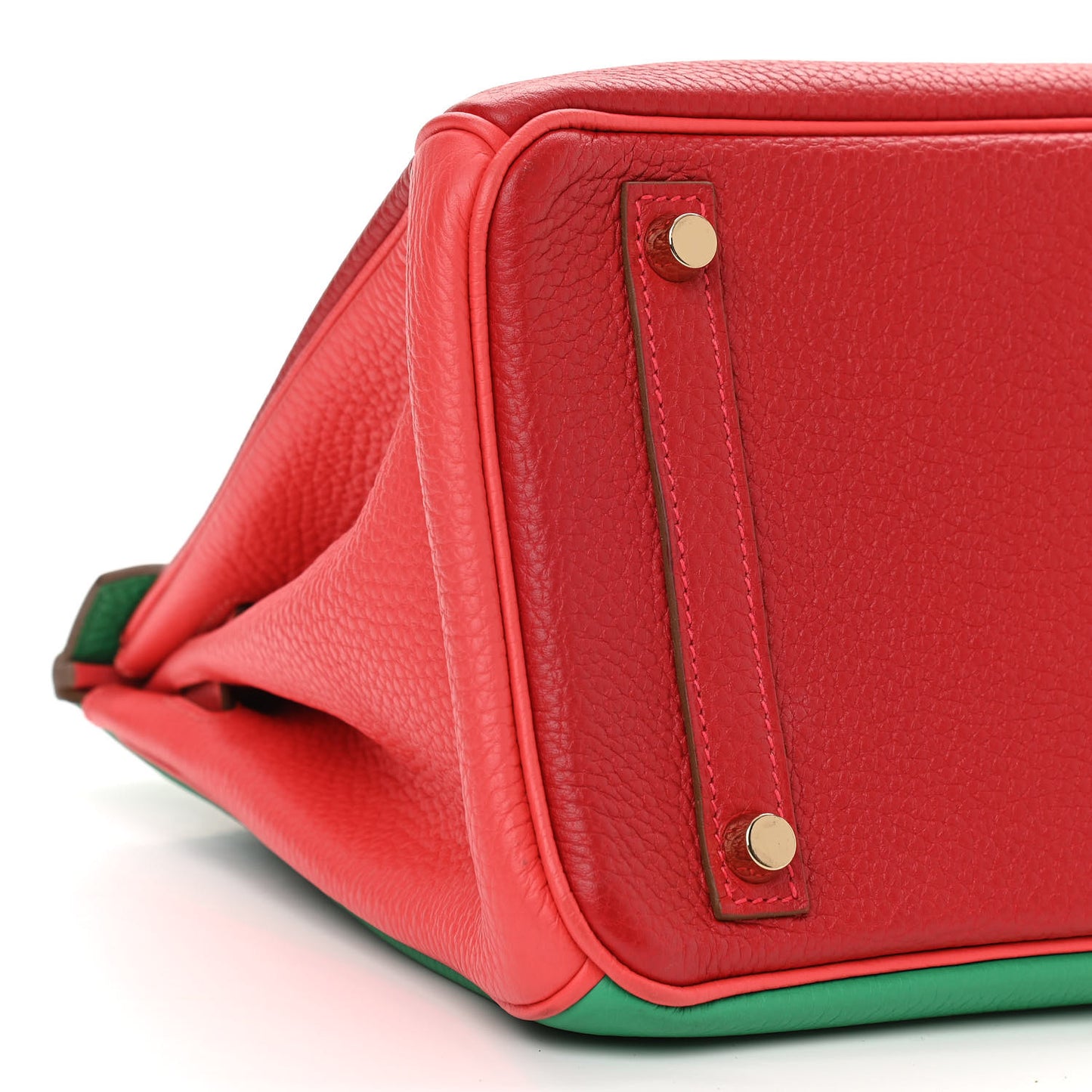 Togo Horseshoe Birkin 30 Rouge Casaque Rose Jaipur Menthe