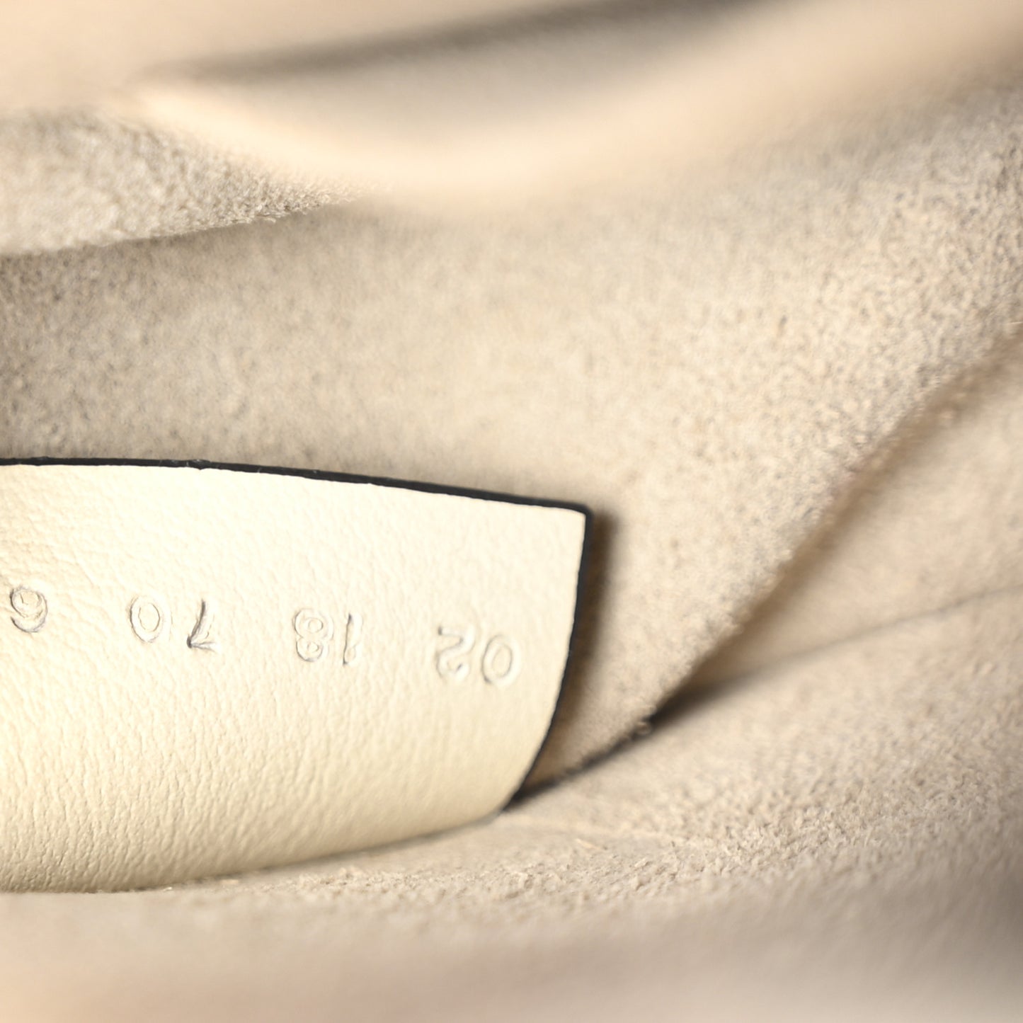 Calfskin Suede Small Nile Bracelet Bag Off White