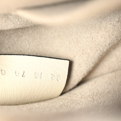 Chloe Calfskin Suede Small Nile Bracelet Bag Off White 7 of 10