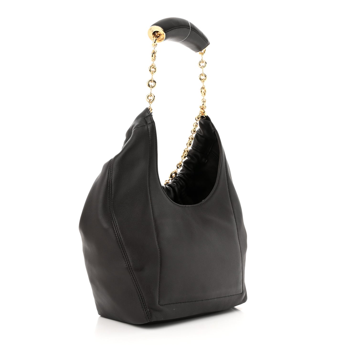 Nappa Small Squeeze Bag Dark Brown