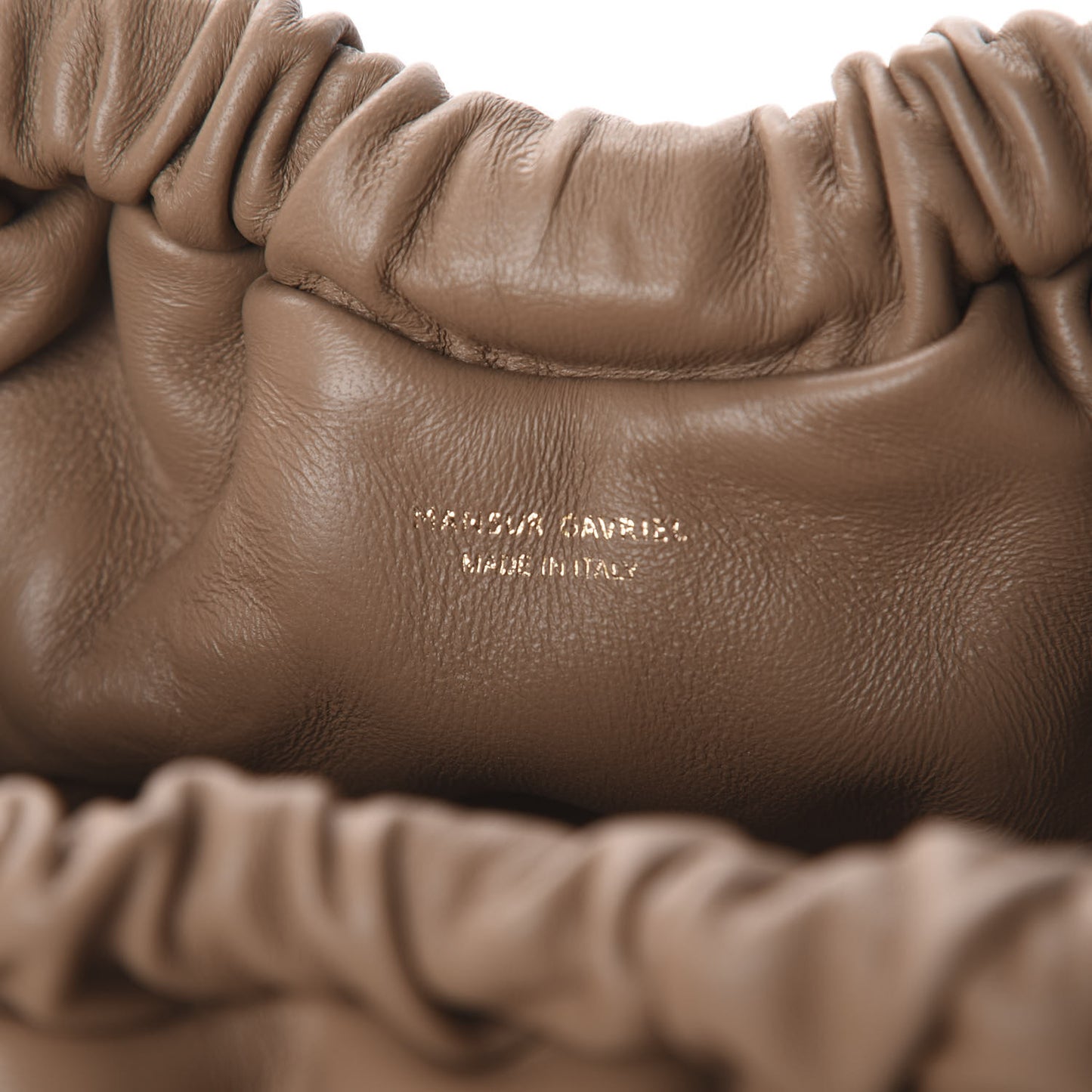 Lambskin Cloud Mini Clutch Biscotto