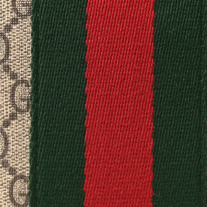 Gucci GG Supreme Monogram Web Messenger Bag Black 8 of 10
