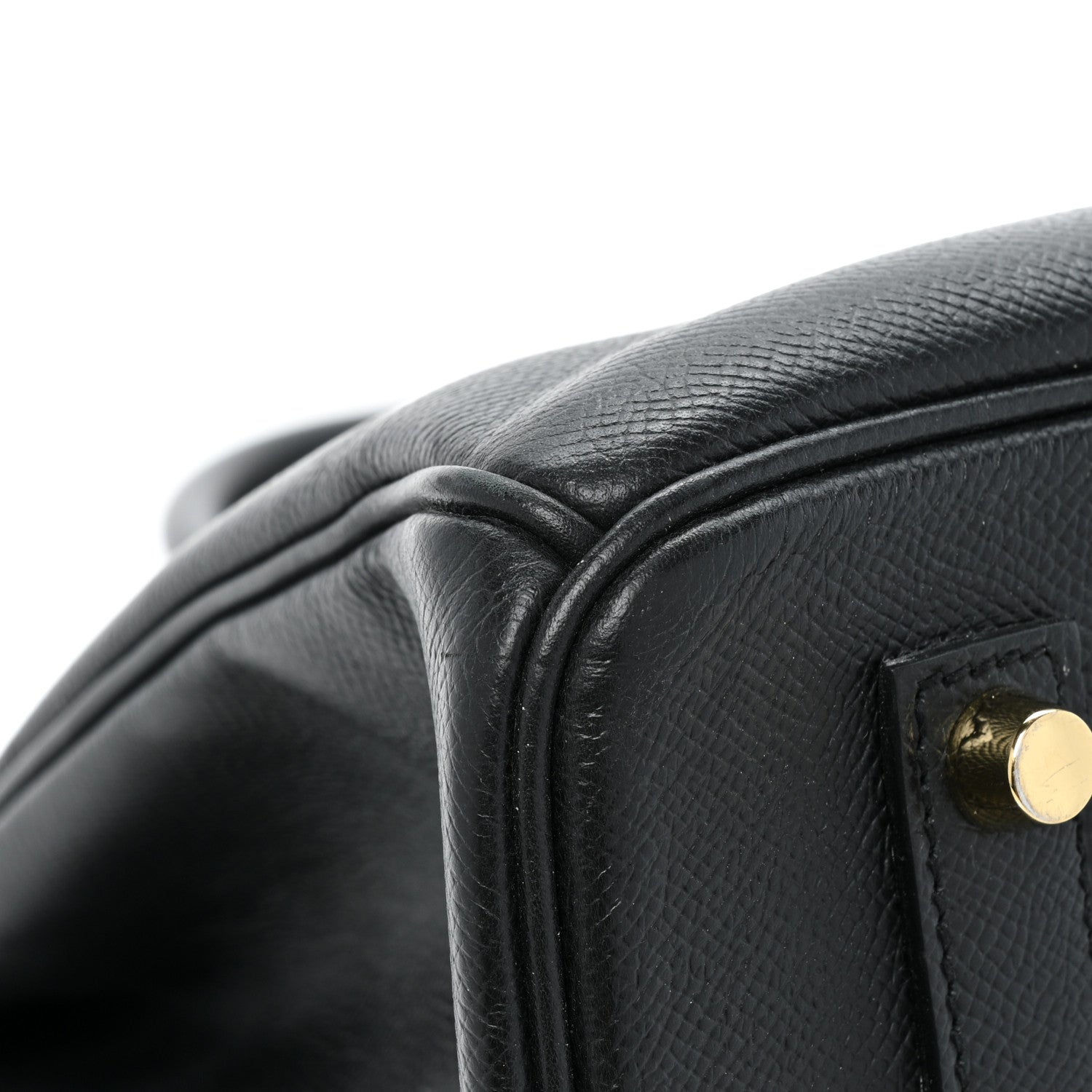 Hermes Epsom Horseshoe Birkin 35 Black Bleu Nuit 16 of 18