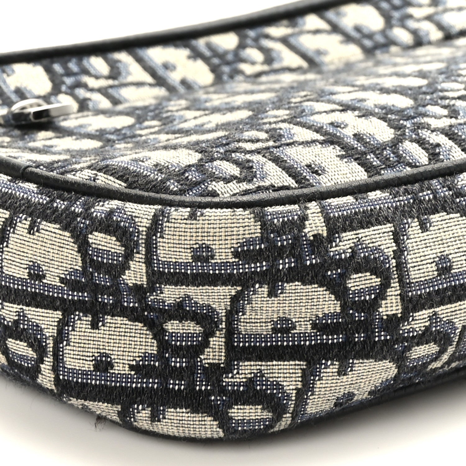 Christian Dior Oblique Wristlet Pouch Blue 7 of 8