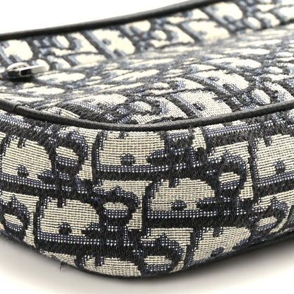 Christian Dior Oblique Wristlet Pouch Blue 7 of 8