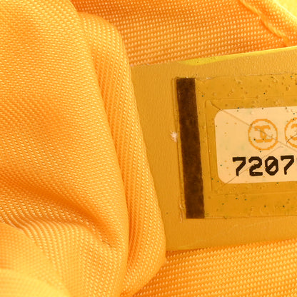 Chanel Nylon Travel Ligne Zip Wristlet Yellow 7 of 11