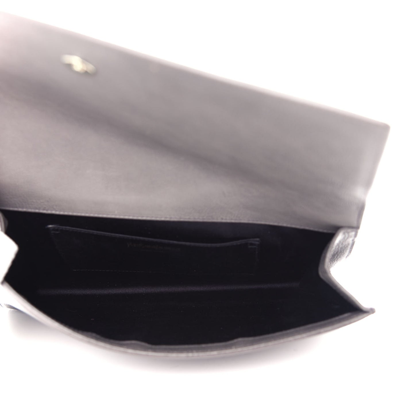 Calfskin Monogram Large Belle De Jour Clutch Gray