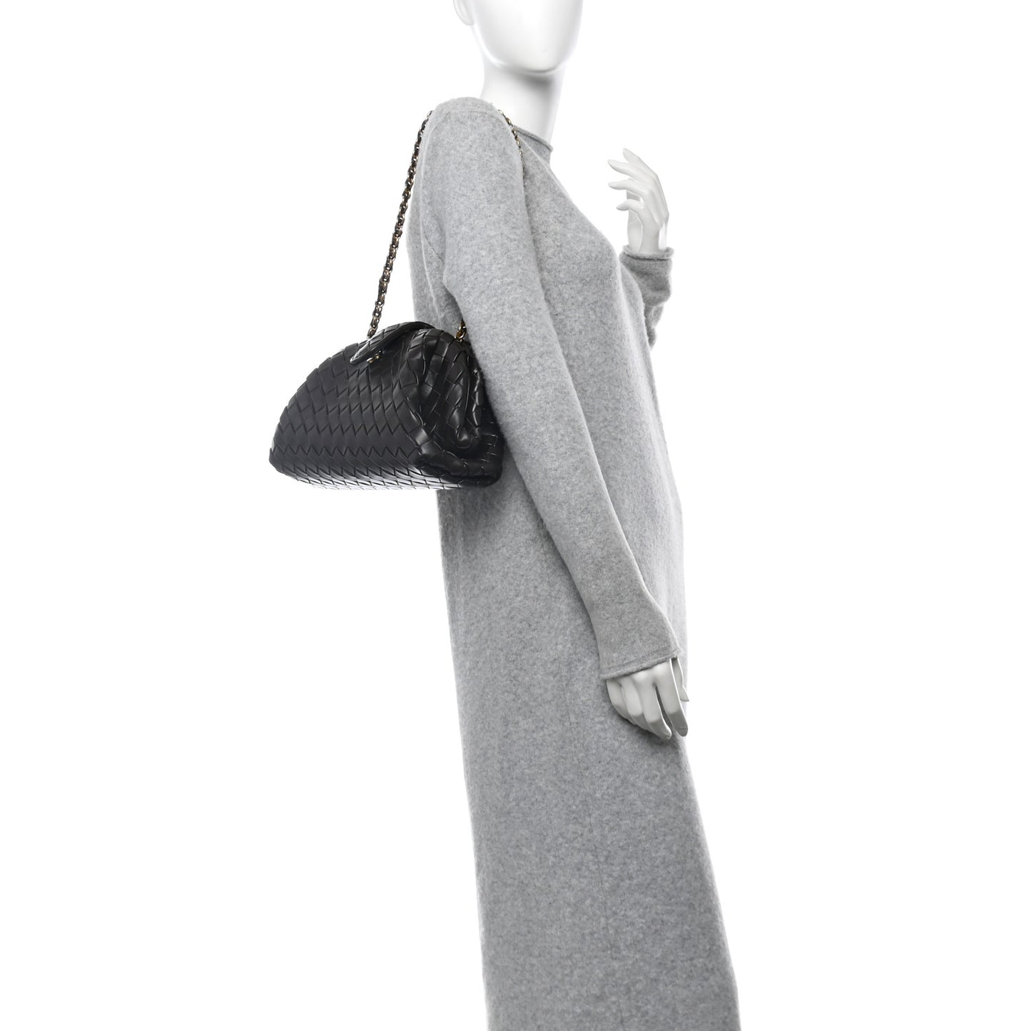 Nappa Intrecciato Teen The Lauren 1980 Clutch With Chain Fondant