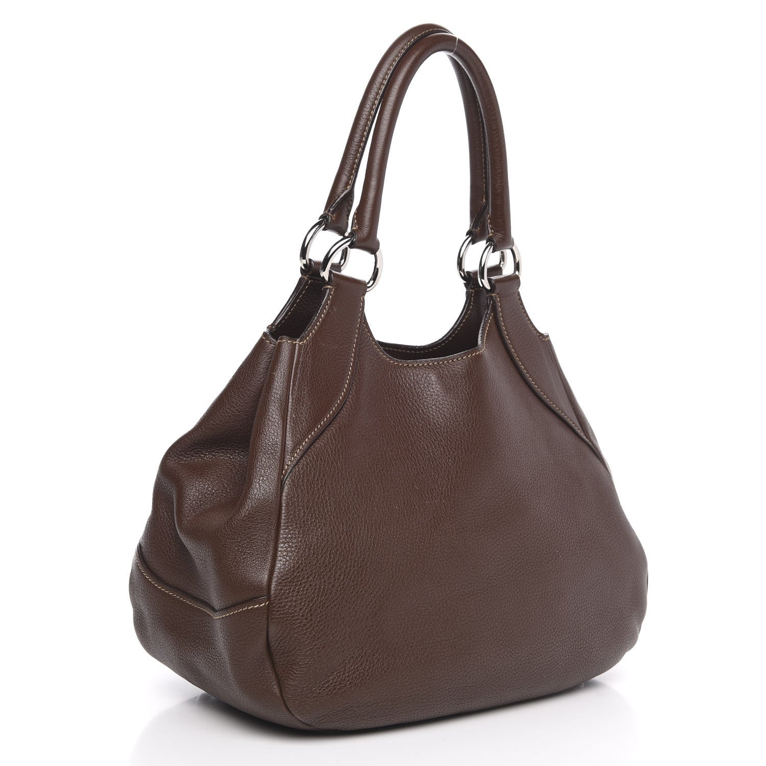 Prada Vitello Daino Shoulder Bag Bruciato 3 of 14