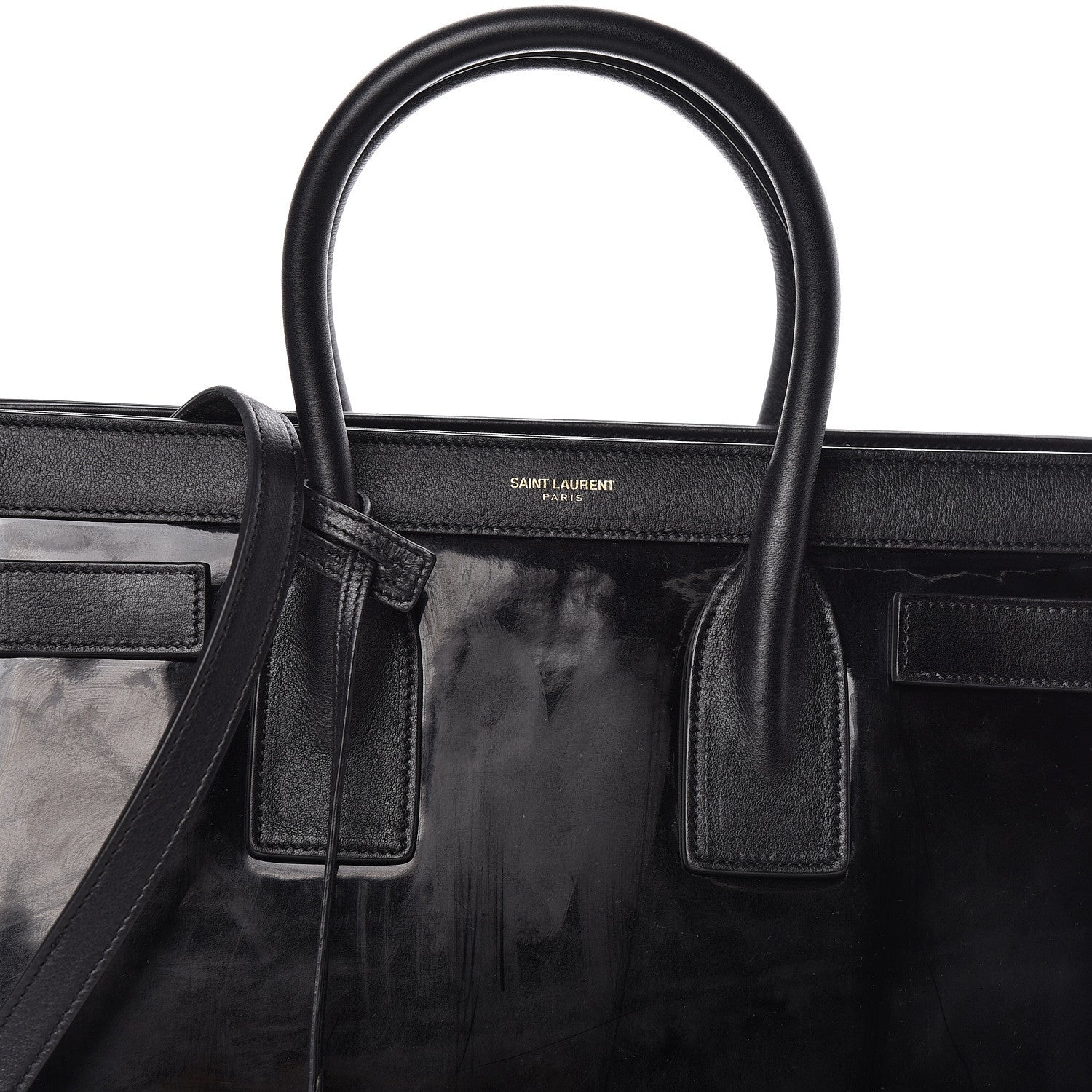 Saint Laurent Patent Calfskin Small Sac de Jour Black 9 of 9