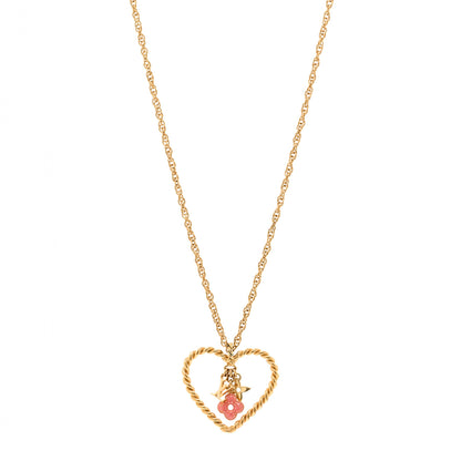 Louis Vuitton Sweet Monogram In My Heart Necklace Gold 1 of 7