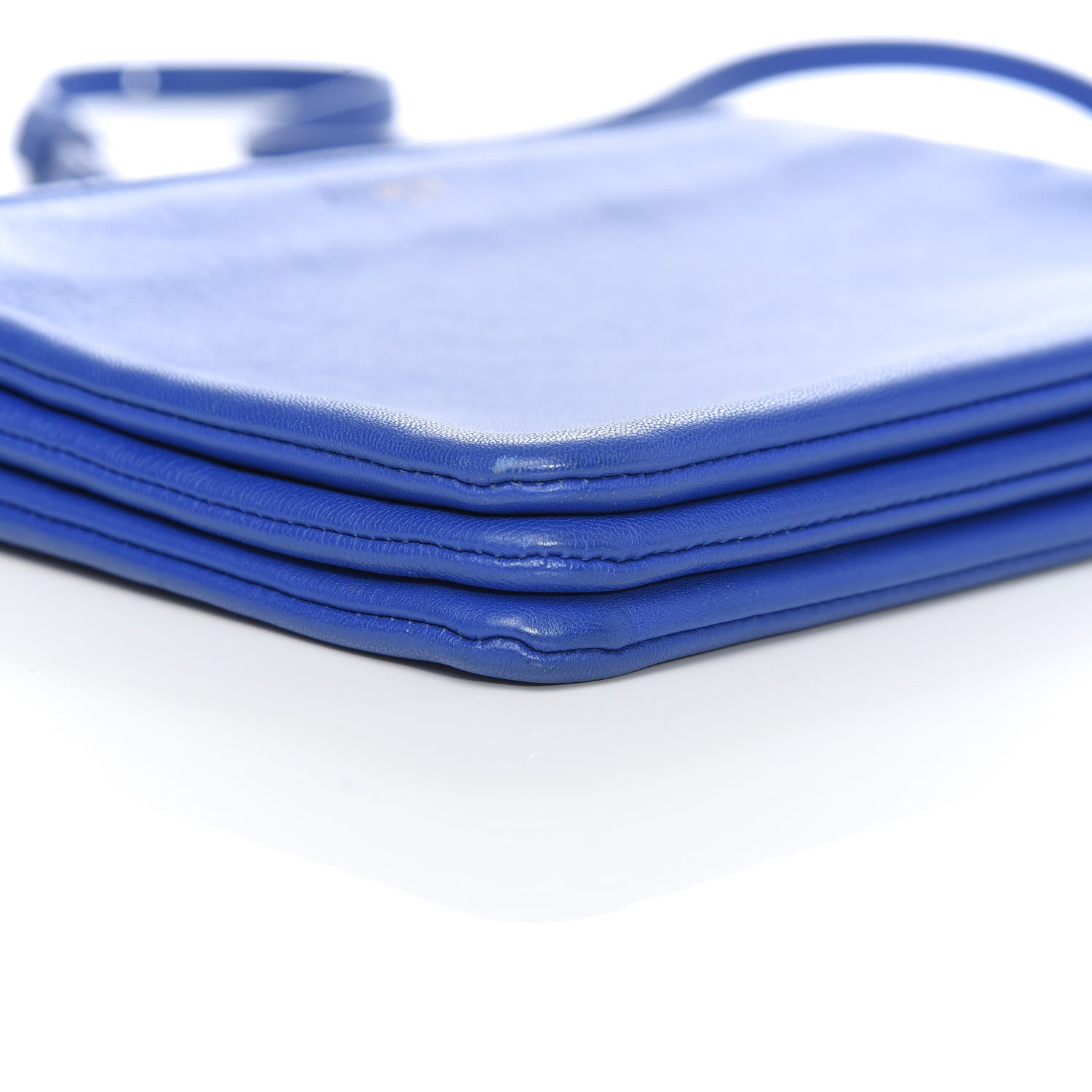 Celine Lambskin Small Trio Crossbody Bag Electric Blue 10 of 13