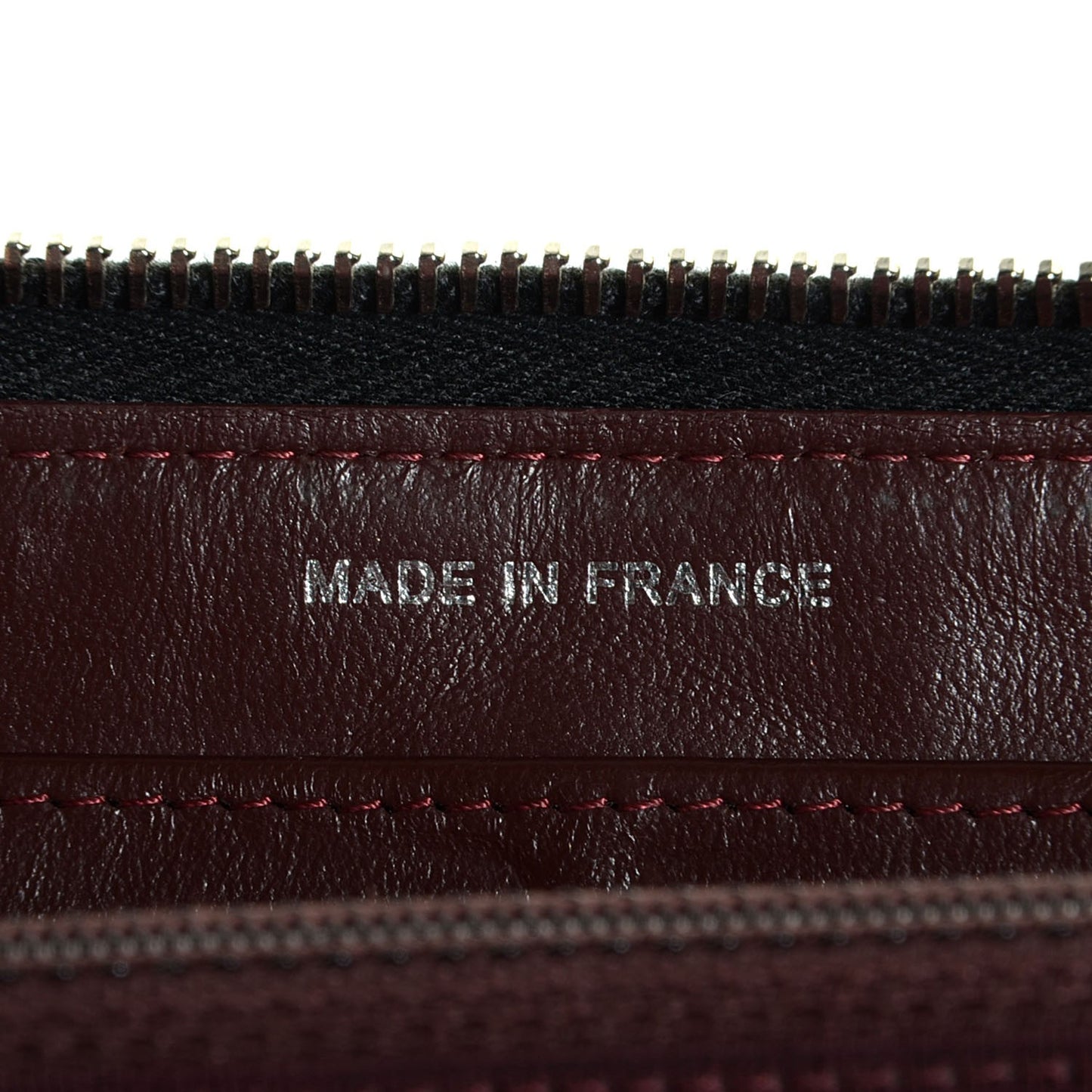 Lambskin Quilted Large Zip Around Wallet Black