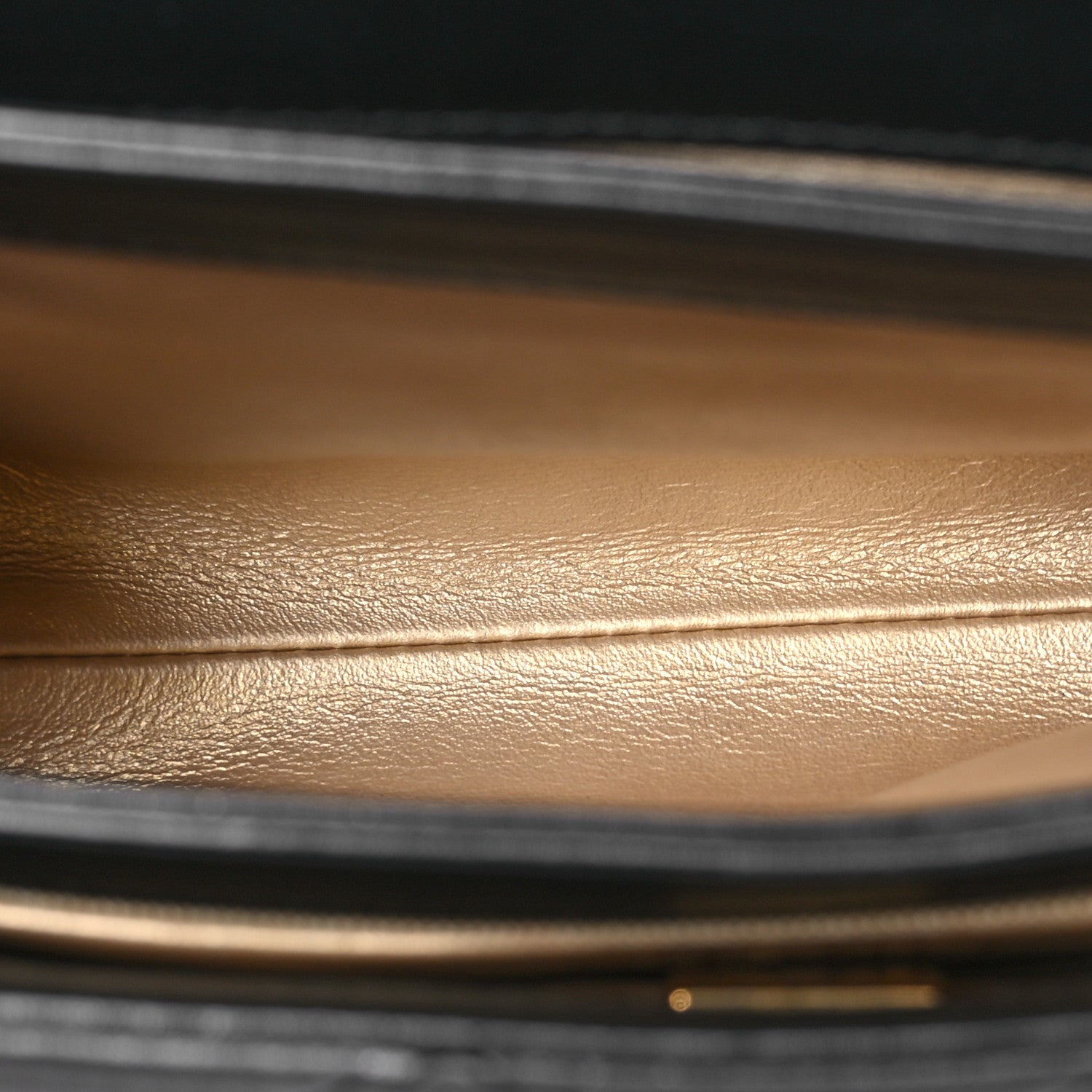 Chanel Lambskin Quilted Small CC Crystal Logo Chain Flap Black 5 of 10