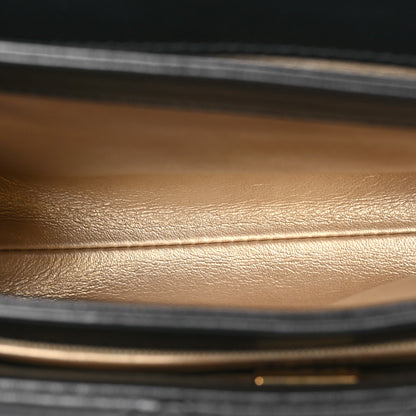 Chanel Lambskin Quilted Small CC Crystal Logo Chain Flap Black 5 of 10