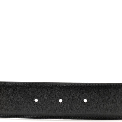 Hermes Box 135 Togo 38mm H Belt 115 46 Black Gold 3 of 6