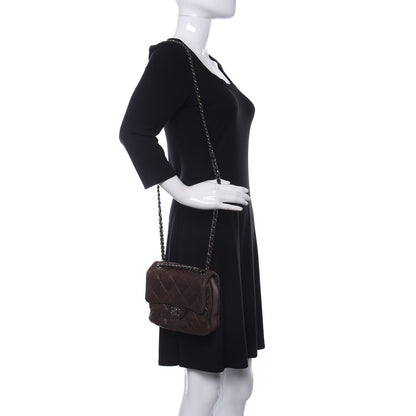Chanel Lambskin Quilted Mini Chanel 3 Flap Brown 2 of 10