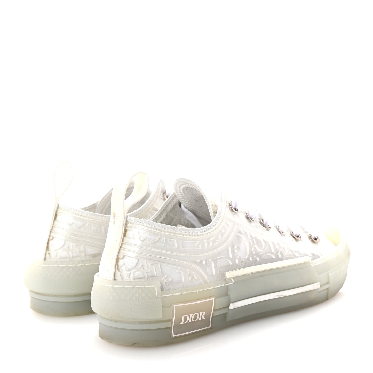 PVC Oblique Embossed Womens B23 Low Top Sneakers 37 White